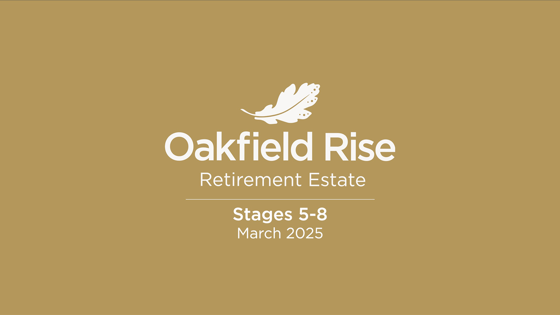 Oakfield Rise Stages 5-8 updates March 2025