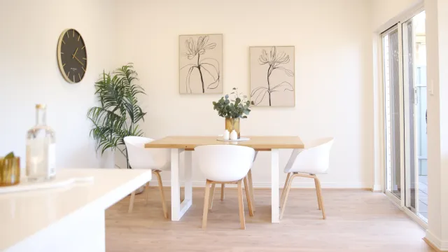 Dining Room At Villa 5 At Pine Springs Retirement Living