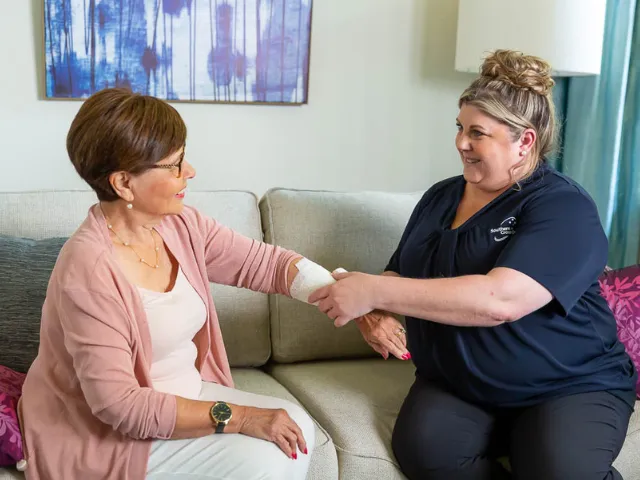 Home Care Nurse Staff and Home Care Client