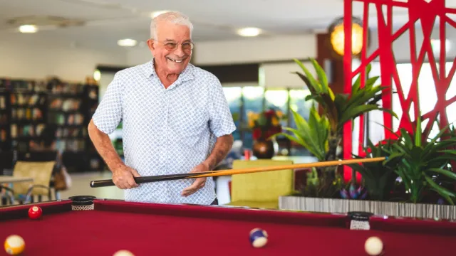 Pearl Retirement Resort Residents Playing Bowls.