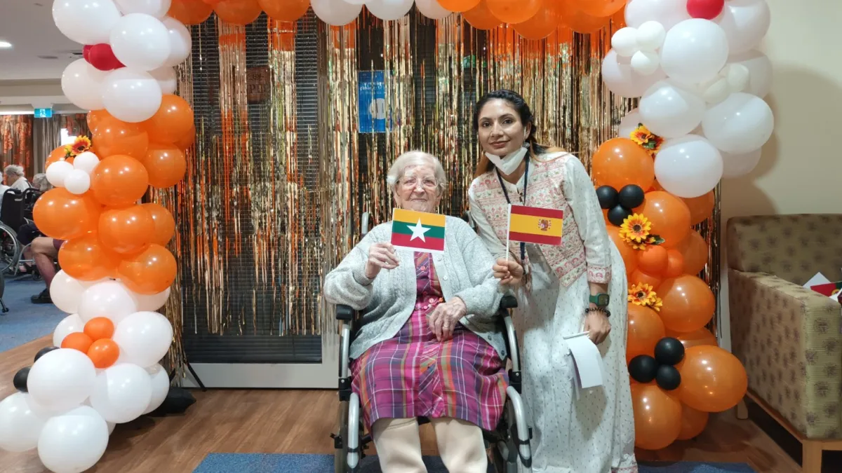 Aged care residents and staff celebrated their cultures