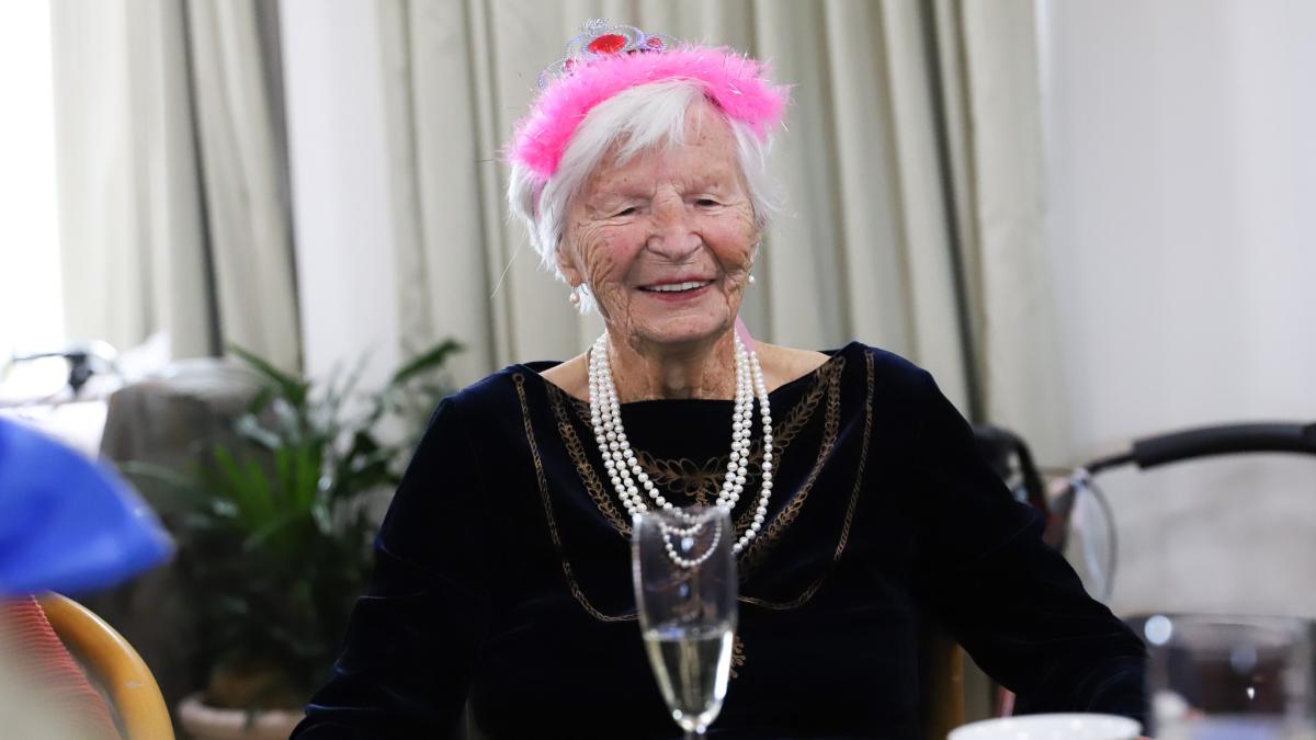 Catherina van der Linden at her 110th birthday