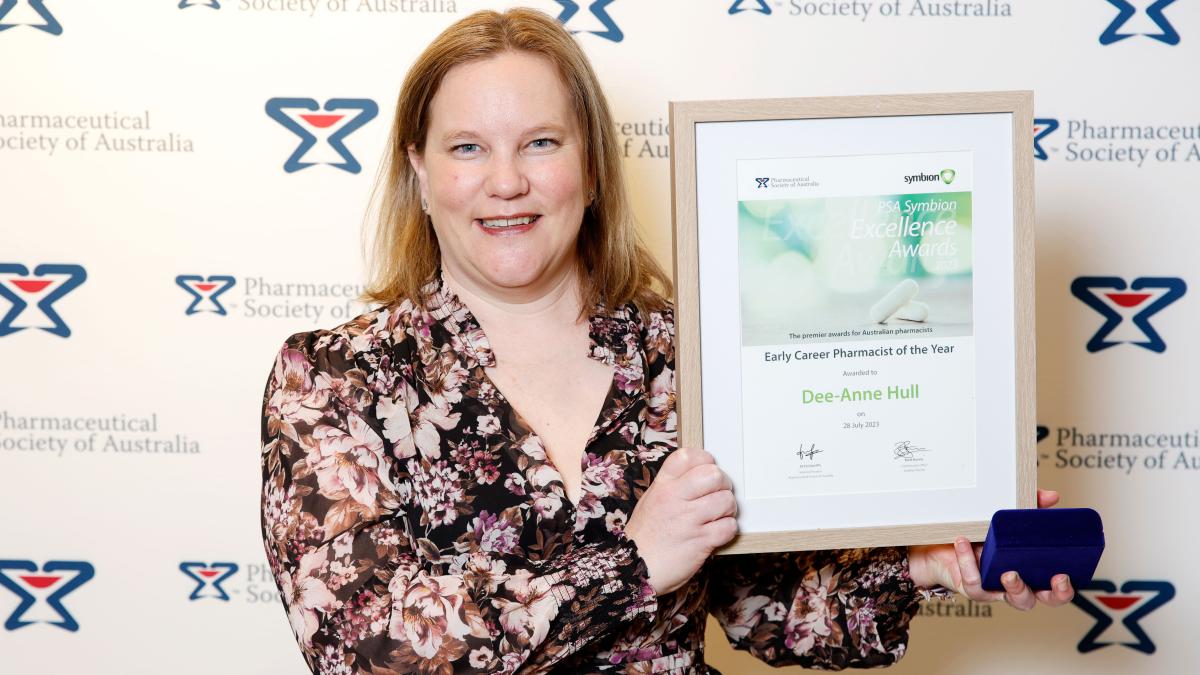Dee-Anne Hull, PSA Symbion Excellence Awards 2023 Early Career Pharmacist