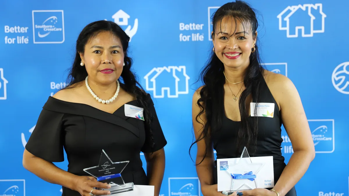 Care stars Mia Espinosa and Queenie Field
