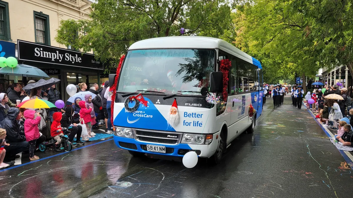 The bus in the pageant