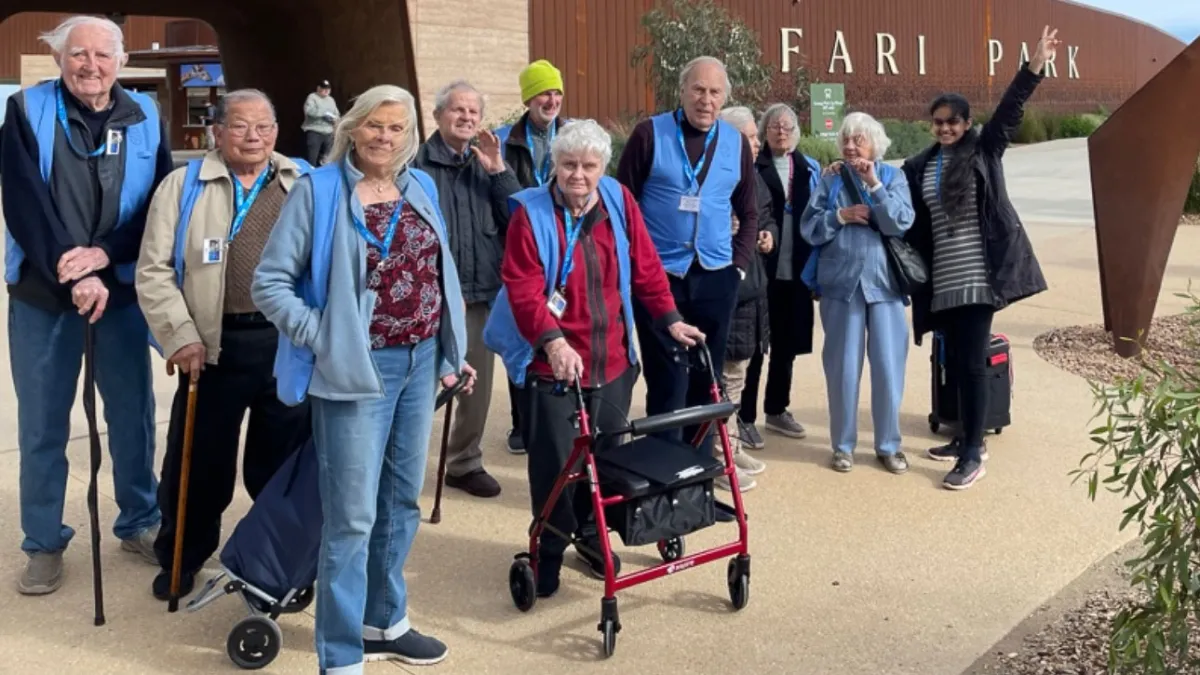 Barb on a Community Respite outing