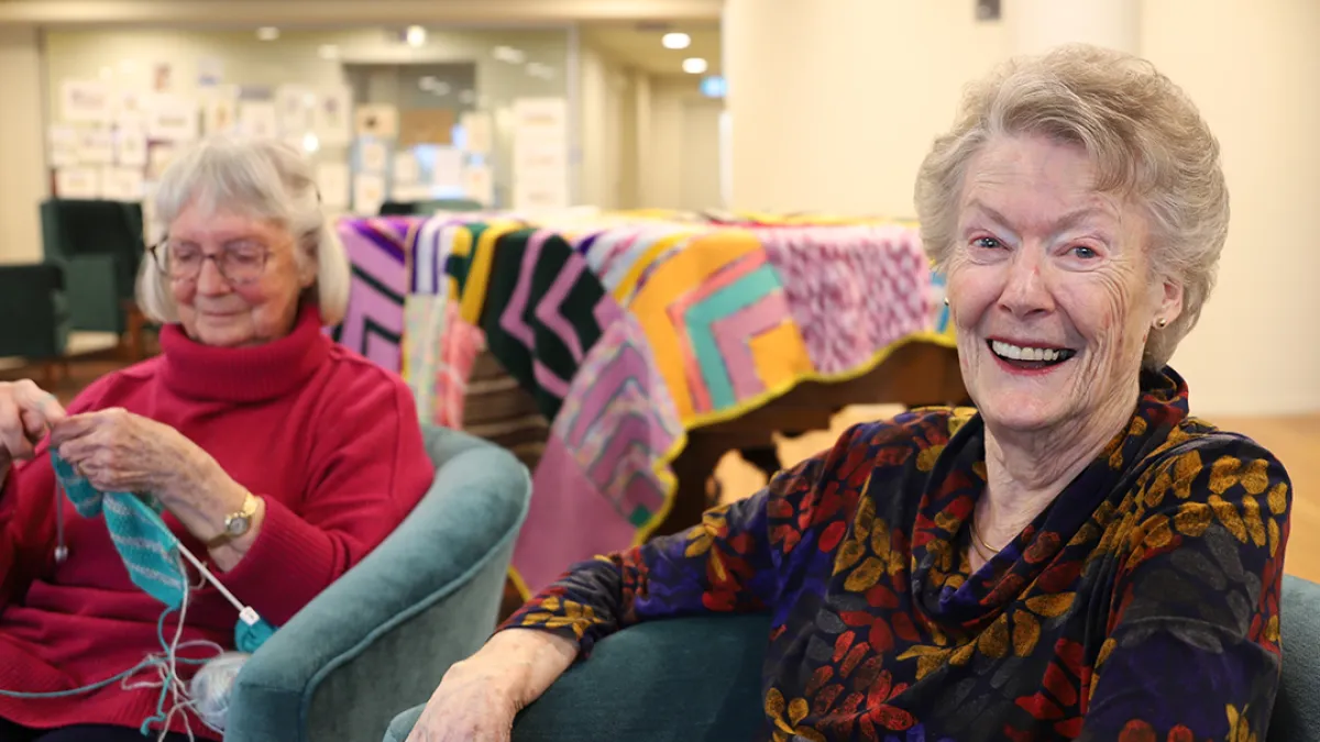 Carmelite Residents Knitting