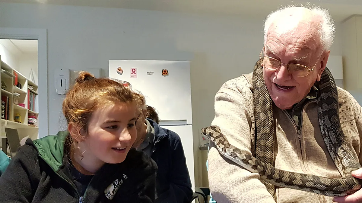 Sophie The Volunteer With Resident