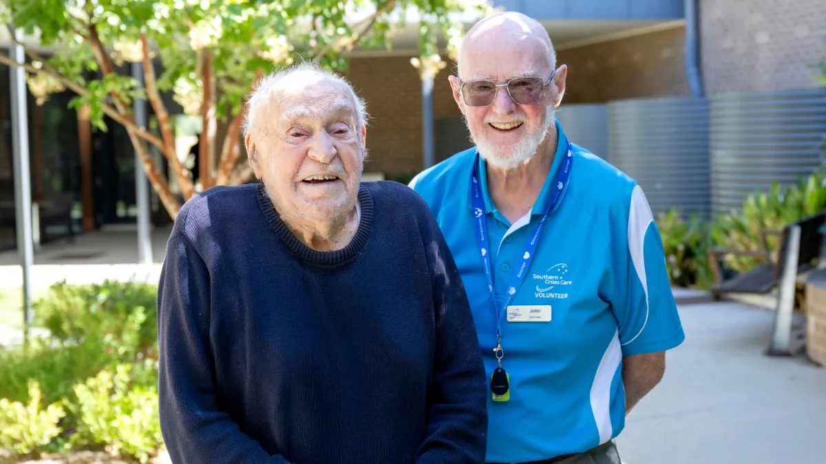 John Goff and Oakfield Lodge resident