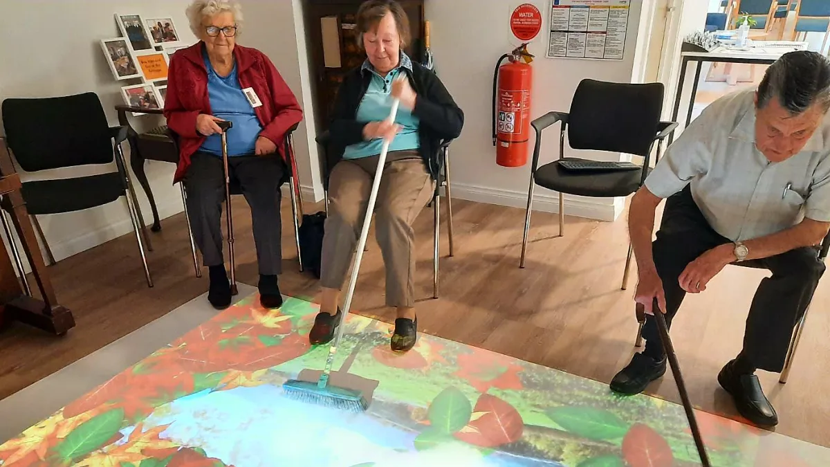 Respite Clients Use the Magic Carpet at Myrtle Cottage