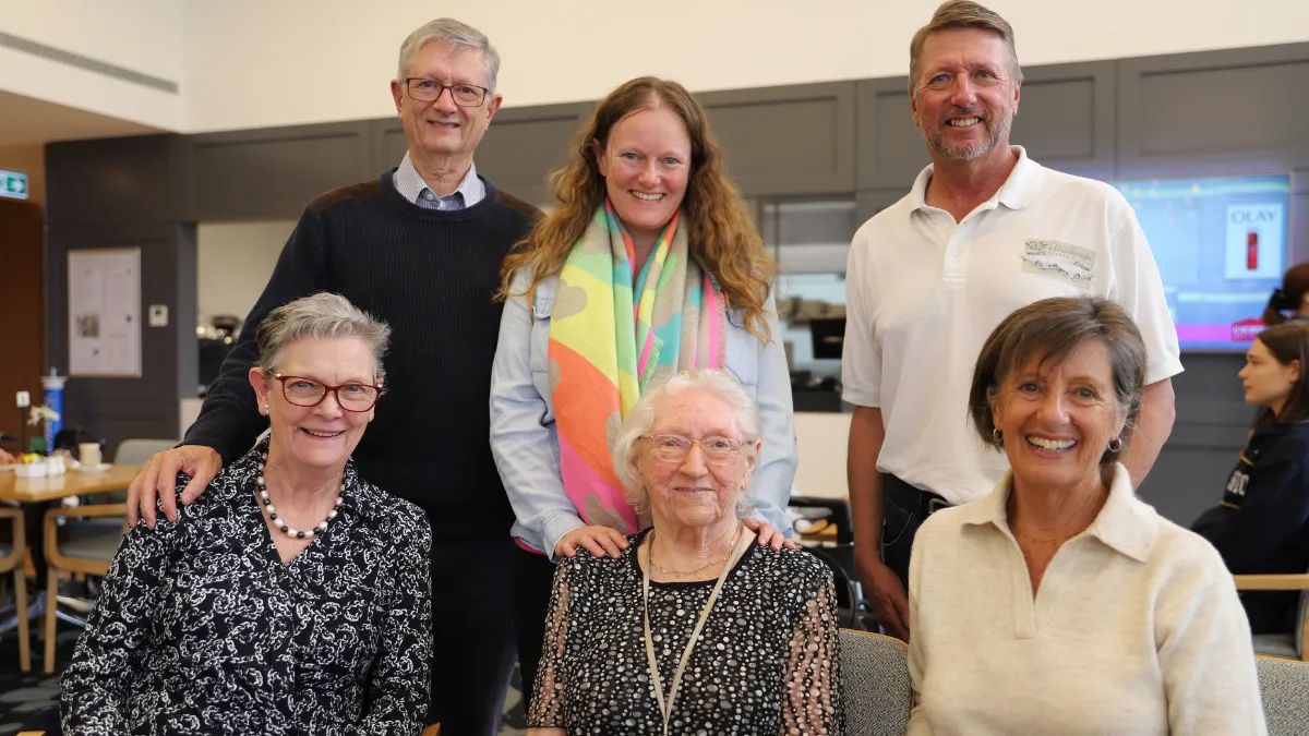 Dorothea Martin (centre front) surrounded by her family