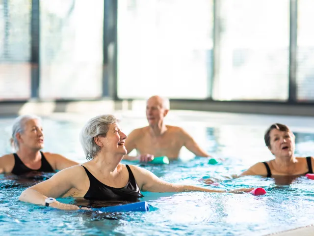 Carmelite Health and Wellness Outdoor group pool exercise class