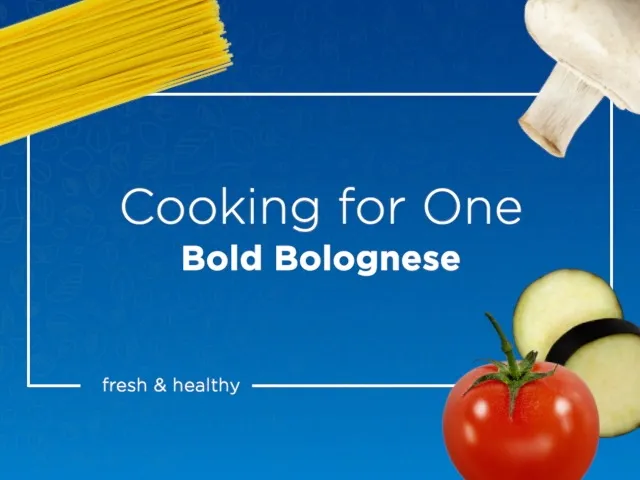Bold Bolognese - Cooking for one