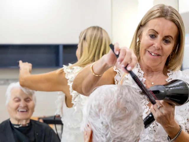Hairdresser At Bucklands Residential Care