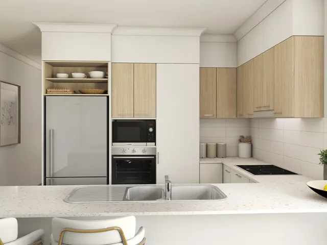 Parkview Retirement Village Kitchen Area Render