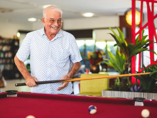 Pearl Retirement Resort Residents Playing Bowls.