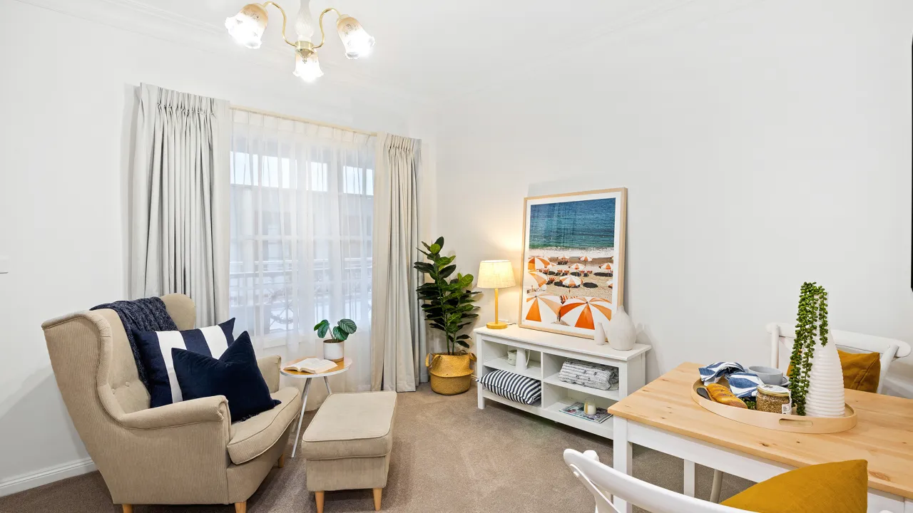 Beautifully presented first-floor apartment, located close to lift for easy access