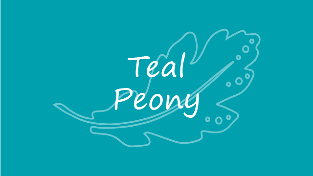 Teal Peony 640x480