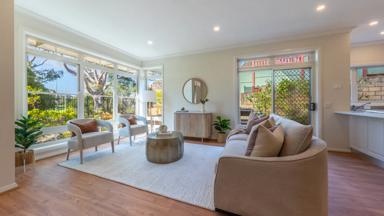 Lounge Room At Unit 29 Bedford Heights Retirement Estate