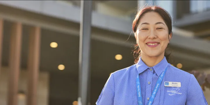Our happy and proud staff member