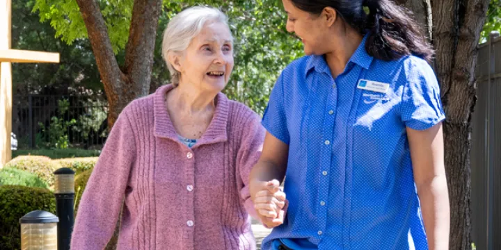 Residents in our aged care facilities enjoy a range of activities for overall wellbeing