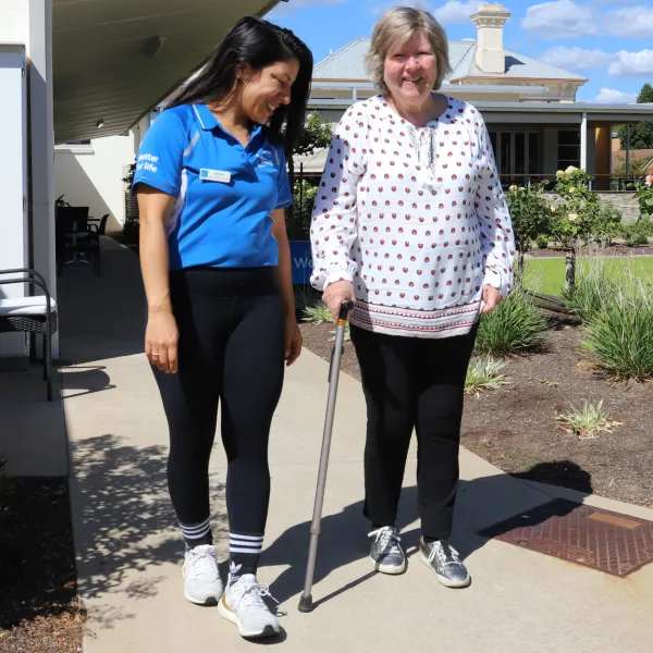 Image for From walker to walking stick: How Anne regained independence