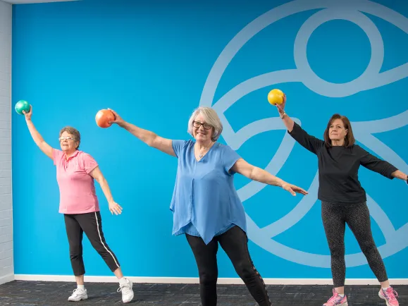 Female Health & Fitness Clients in Chi Ball Class