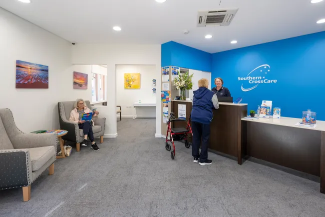 Goolwa Health, Fitness and Home Care Reception Area