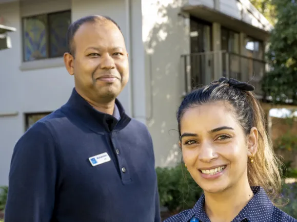 Two staff members from southern Cross Care