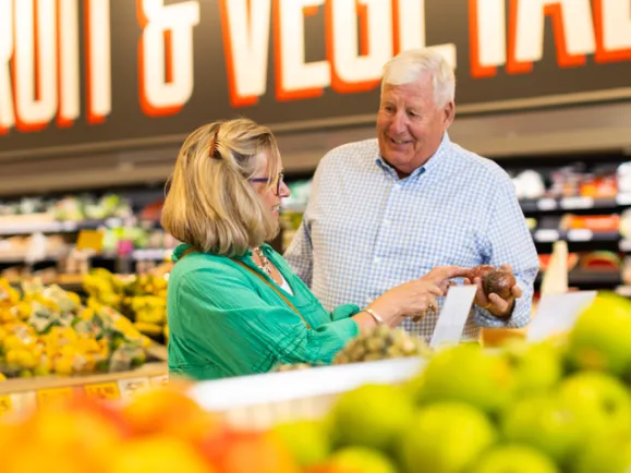 Residents From The Pines At Supermarket