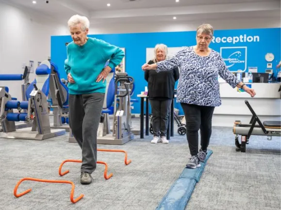 Group fitness class at The Pines