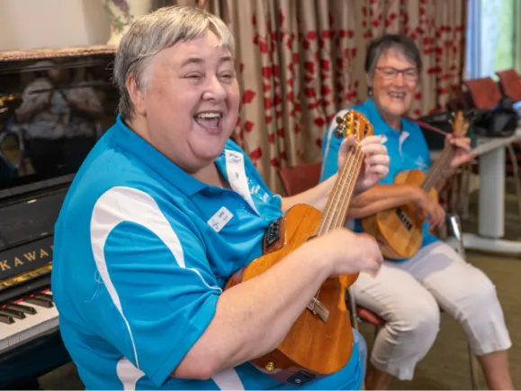 Music Volunteers At Southern Cross Care Residential Care Home