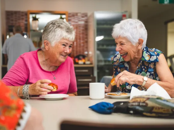 Pearl Retirement Resort Residents enjoying coffee